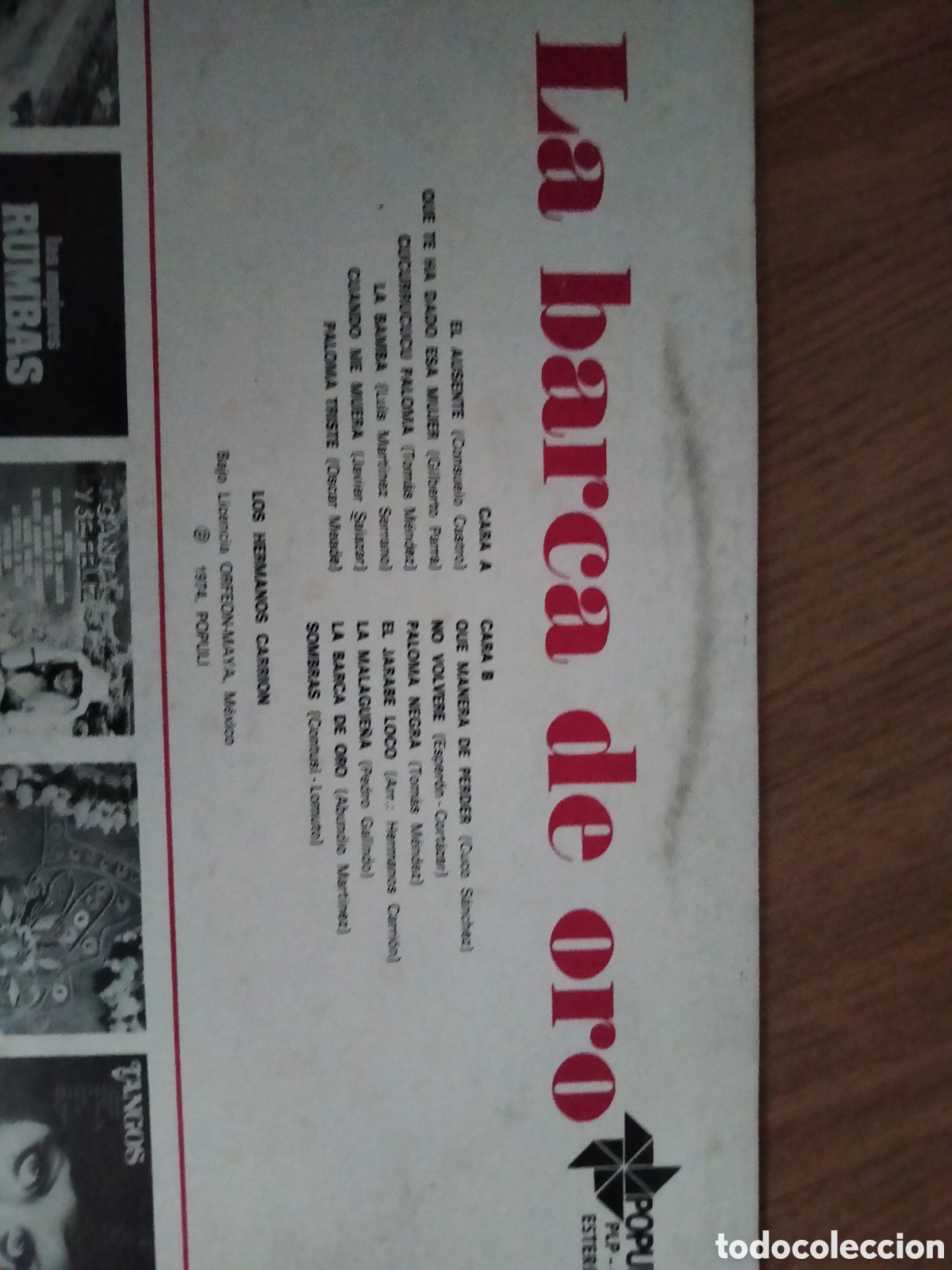 Discos de vinilo: La Barca de Oro - Los hermanos Carrion - vinilo - Foto 4