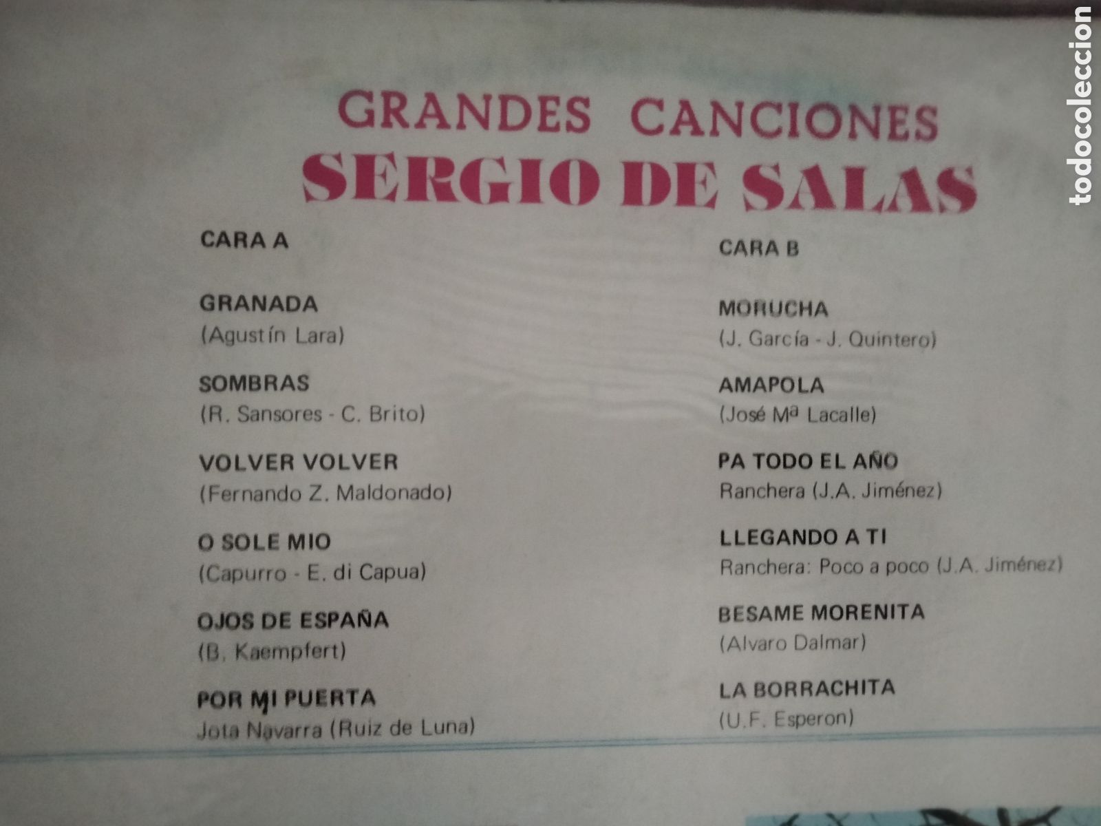 Discos de vinilo: Sergio de Salas vinilo - LP -CDN - 10 - Foto 2