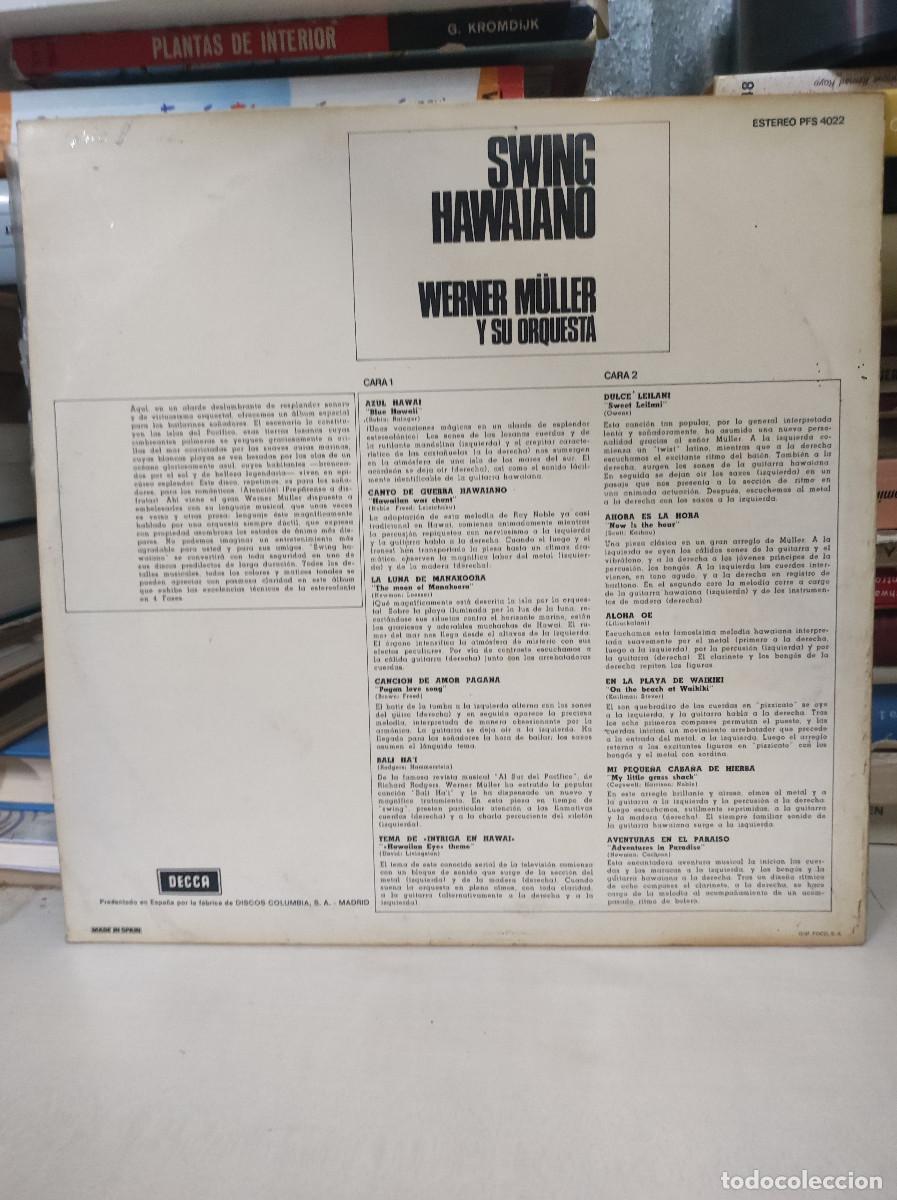 Discos de vinilo: Werner M&uuml;ller Y Su Orquesta &ndash; Swing Hawaiano - Foto 2
