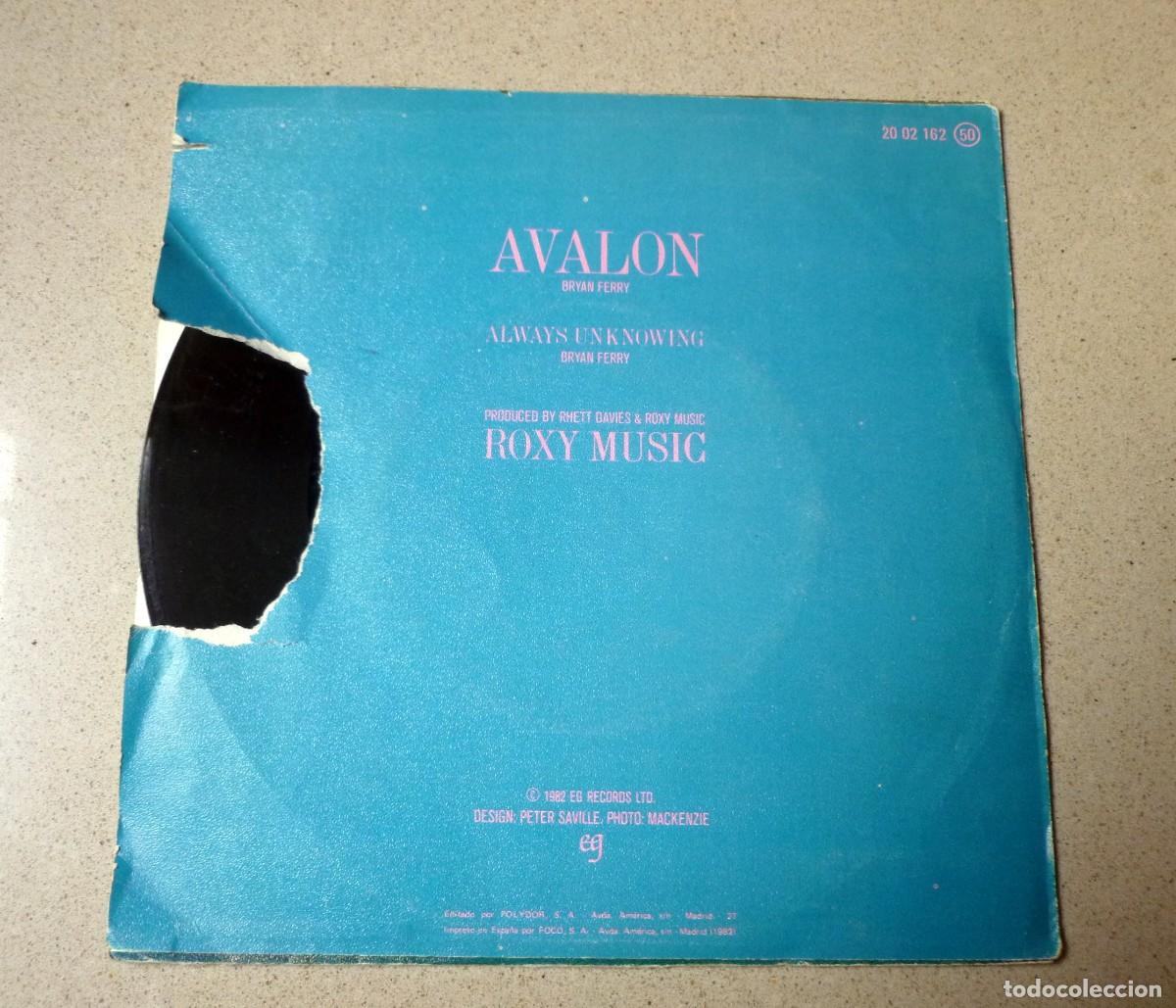 Discos de vinilo: Single de Roxy Music, &rdquo;avalon&rdquo;, 1982 - Foto 2