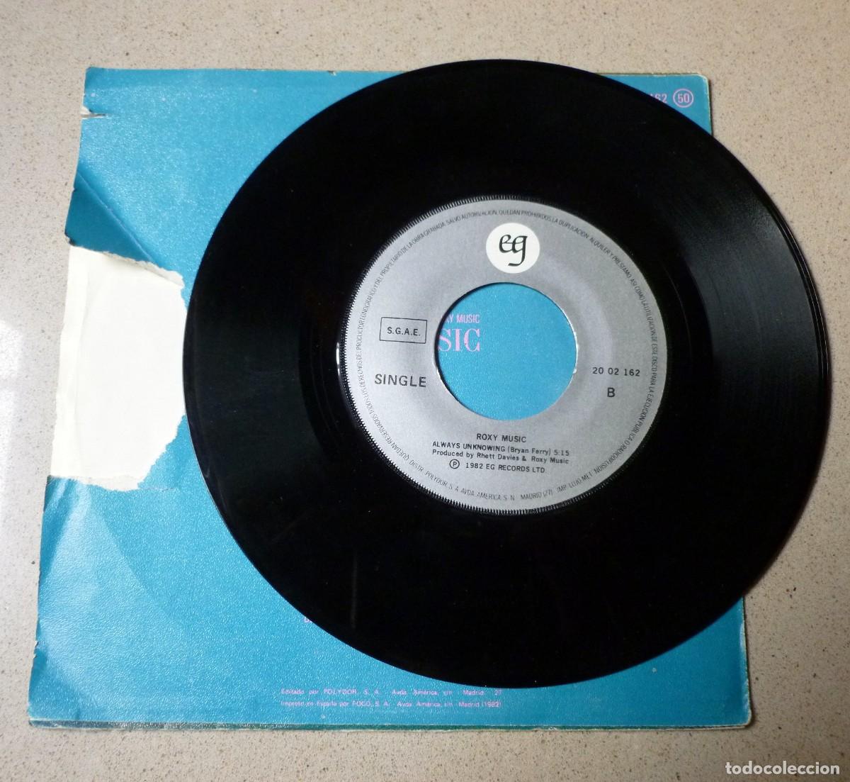 Discos de vinilo: Single de Roxy Music, &rdquo;avalon&rdquo;, 1982 - Foto 4