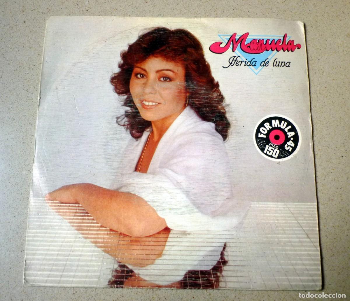 Discos de vinilo: Single de Manuela, &rdquo;herida de luna&rdquo; (1983) - Foto 1