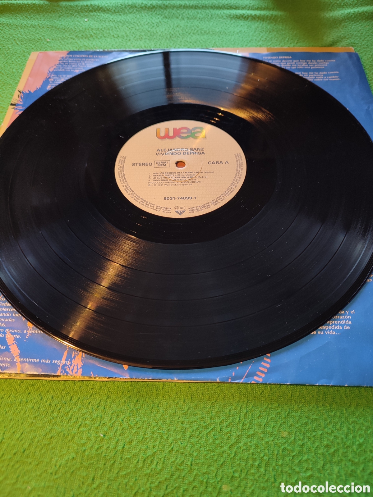 Discos de vinilo: Alejandro Sanz - Viviendo de prisa - Foto 3