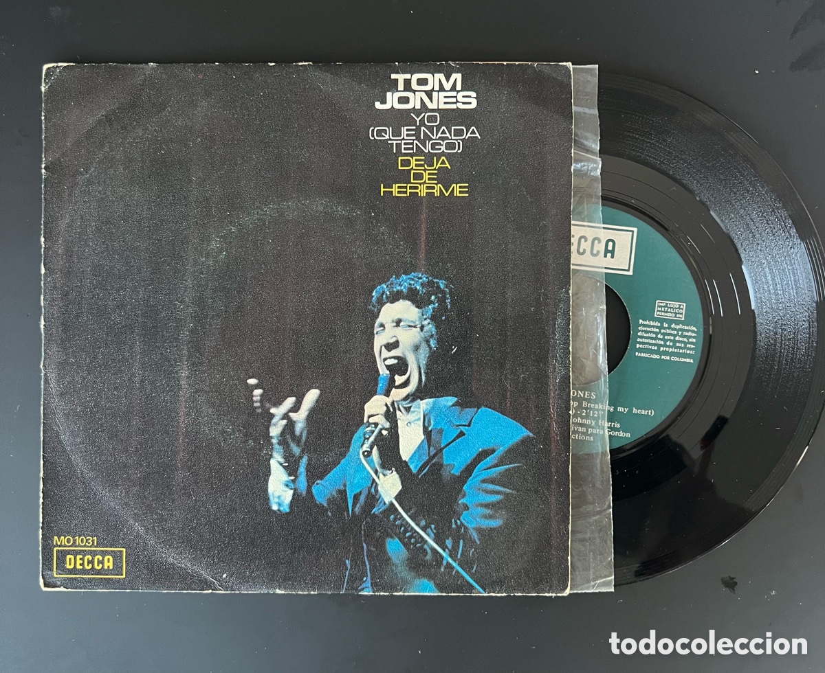 Discos de vinilo: TOM JONES - YO QUE NADA TENGO - Foto 1