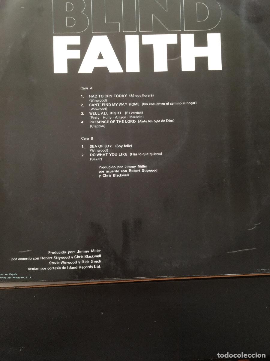 Discos de vinilo: BLIND FAITH -Polidor Version espa&ntilde;ola 1969 - Foto 2