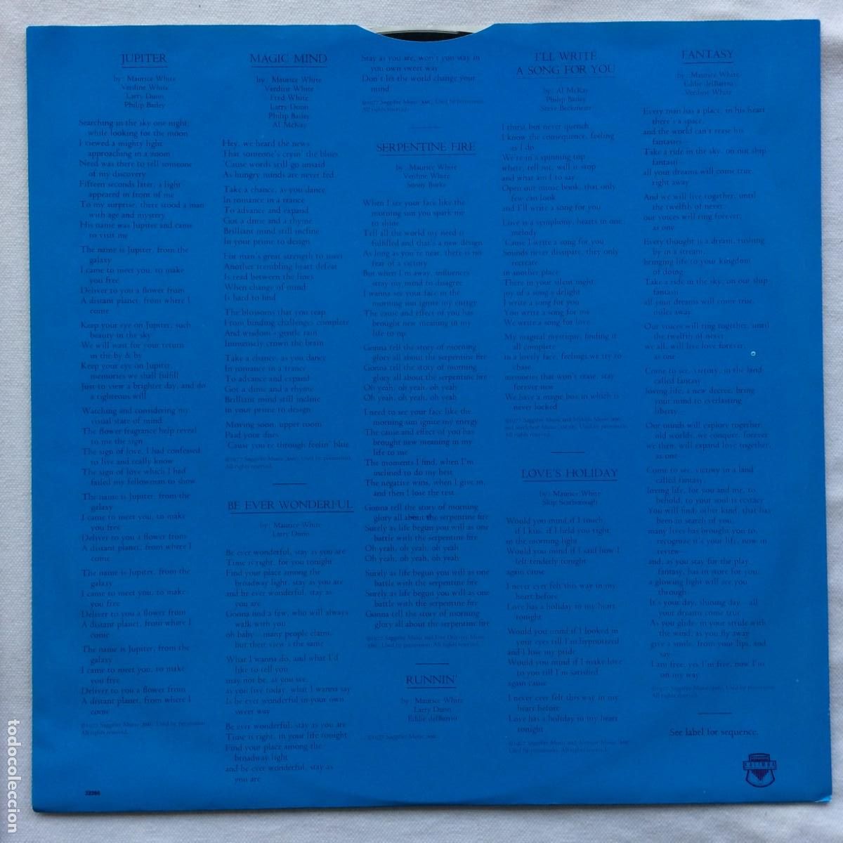 Discos de vinilo: Earth, Wind & Fire &lrm;&ndash; All N All Holanda 1983 CBS* - Foto 3