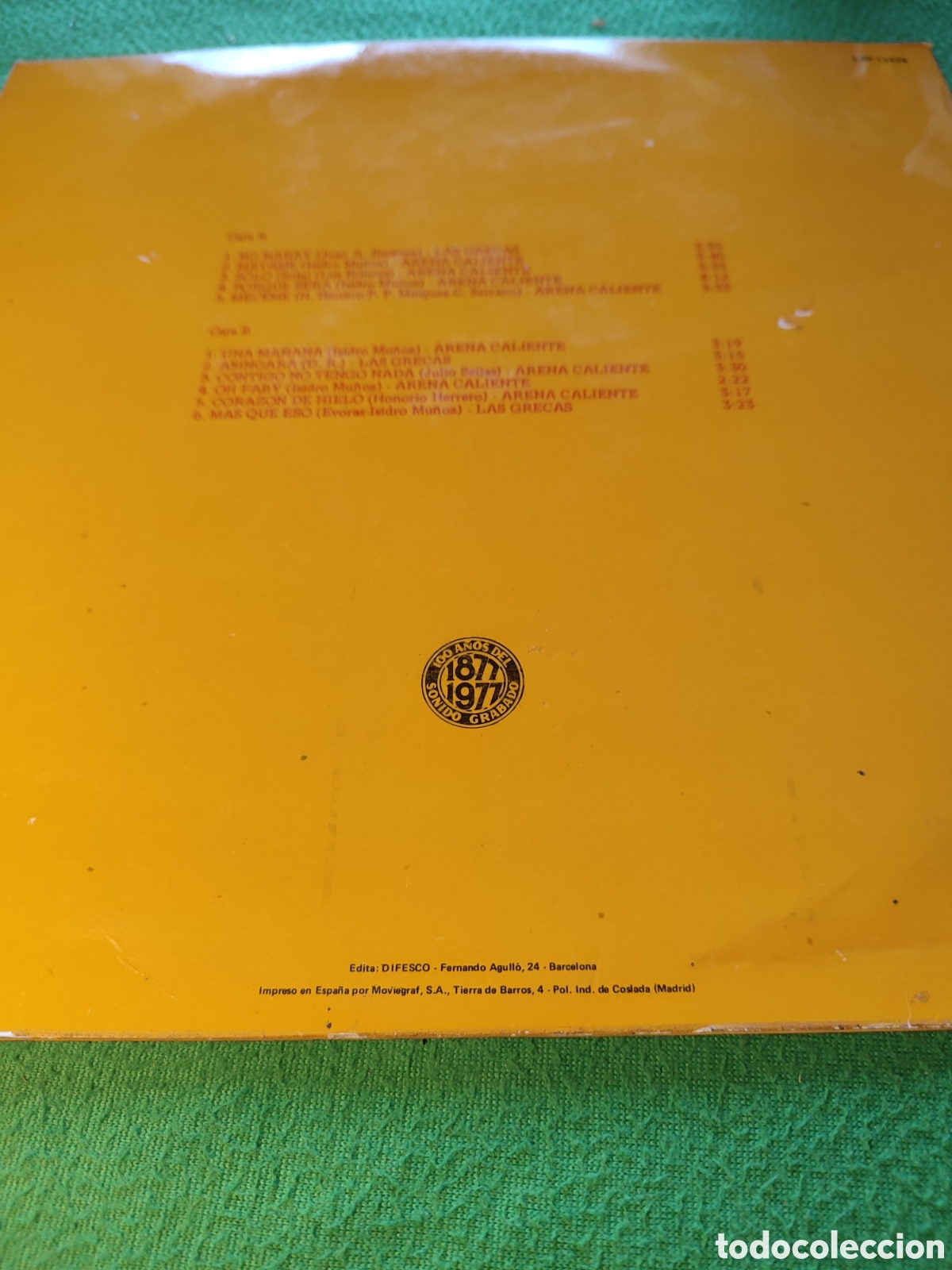 Discos de vinilo: Las Grecas/ Arena Caliente - Same Vinilo Lp - Foto 2