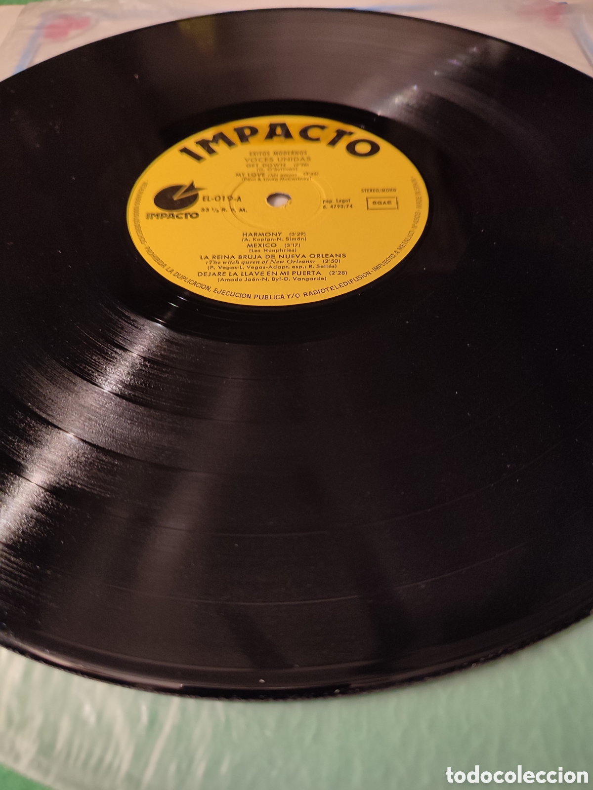 Discos de vinilo: Voces Unidas - &Eacute;xitos modernos Vinilo - Foto 3