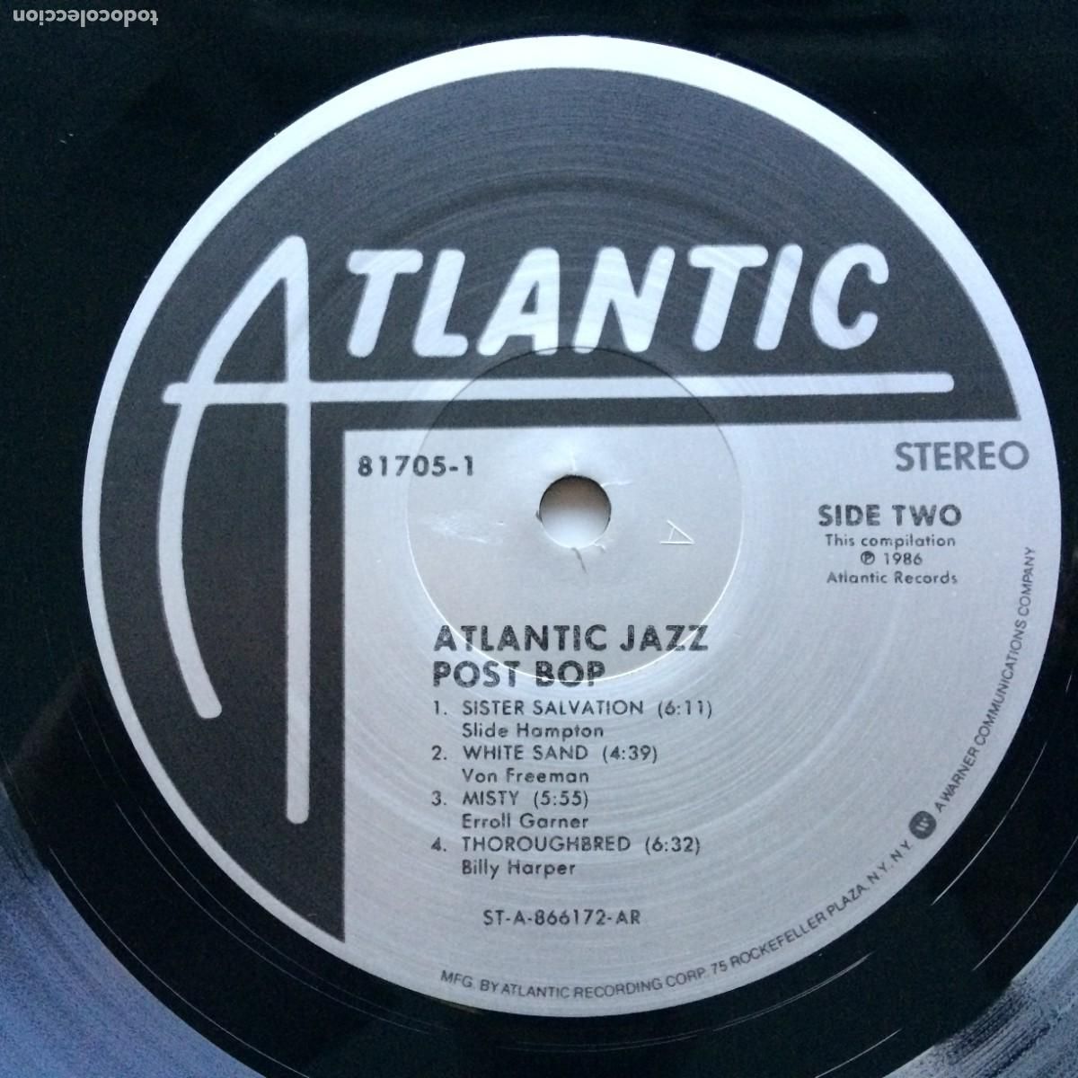 Discos de vinilo: Various &lrm;&ndash; Post Bop USA 1983 Atlantic Jazz - Foto 4