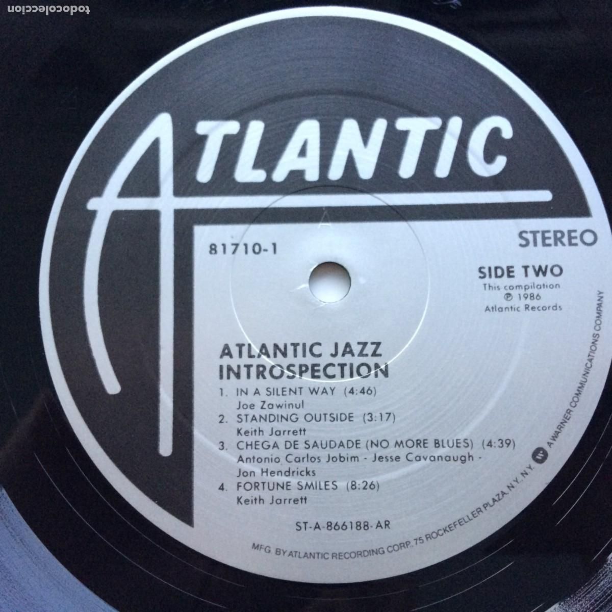 Discos de vinilo: Various &lrm;&ndash; Introspection USA 1986 Atlantic Jazz - Foto 4