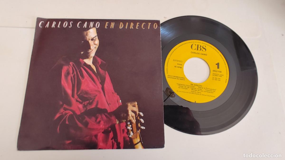 Discos de vinilo: CARLOS CANO EN DIRECTO-SINGLE PROMO UNA CARA - Foto 1