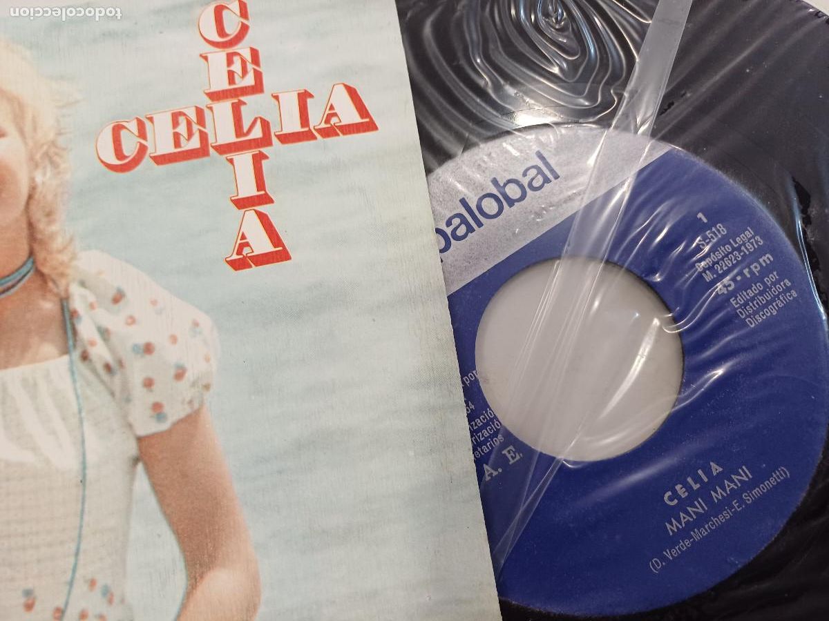 Discos de vinilo: CELIA/MANI MANI/SINGLE. - Foto 2