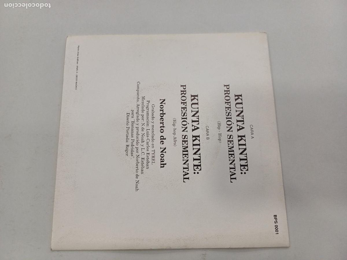 Discos de vinilo: NORBERTO DE NOAH/KUNTA KINTE/PROFESION SEMENTAL/SINGLE. - Foto 3