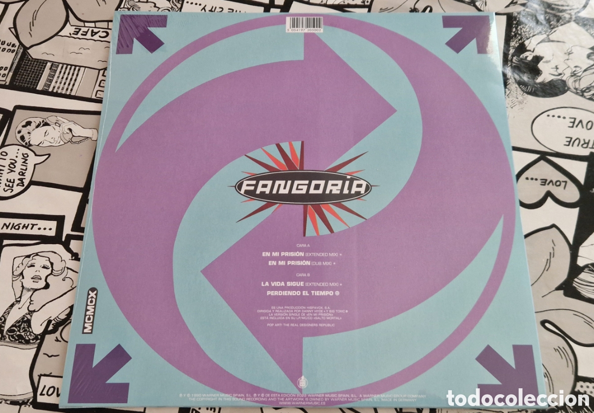 Discos de vinilo: FANGORIA, EN MI PRISION,MAXI SINGLE, NUEVO,VERDE - Foto 2