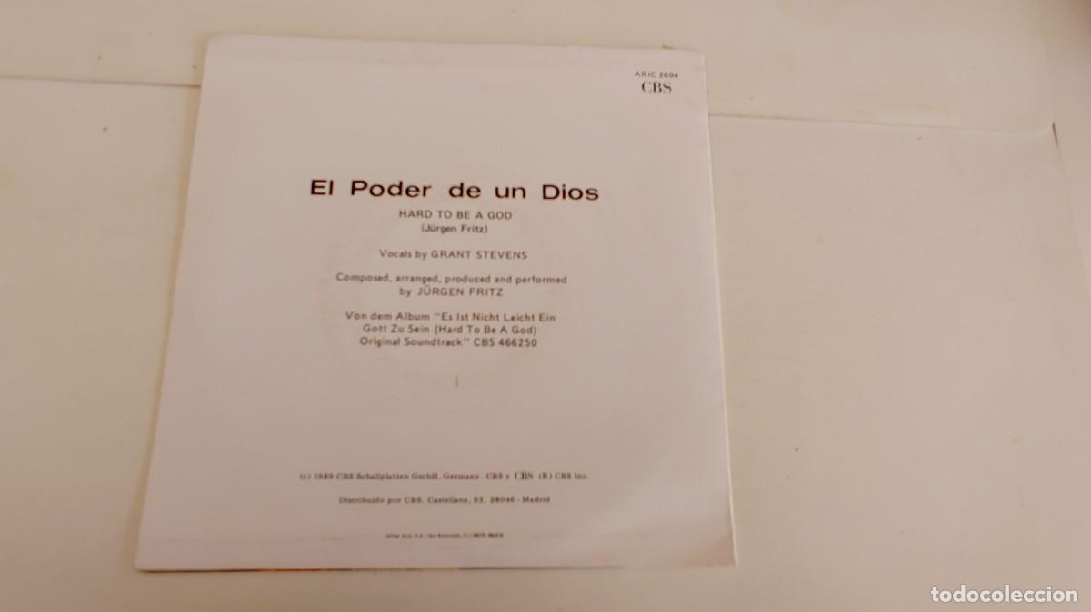 Discos de vinilo: JURGEN FRITZ GRANT STEVENS-SINGLE EL PODER DE UN DIOS-PROMO UNA CARA - Foto 2