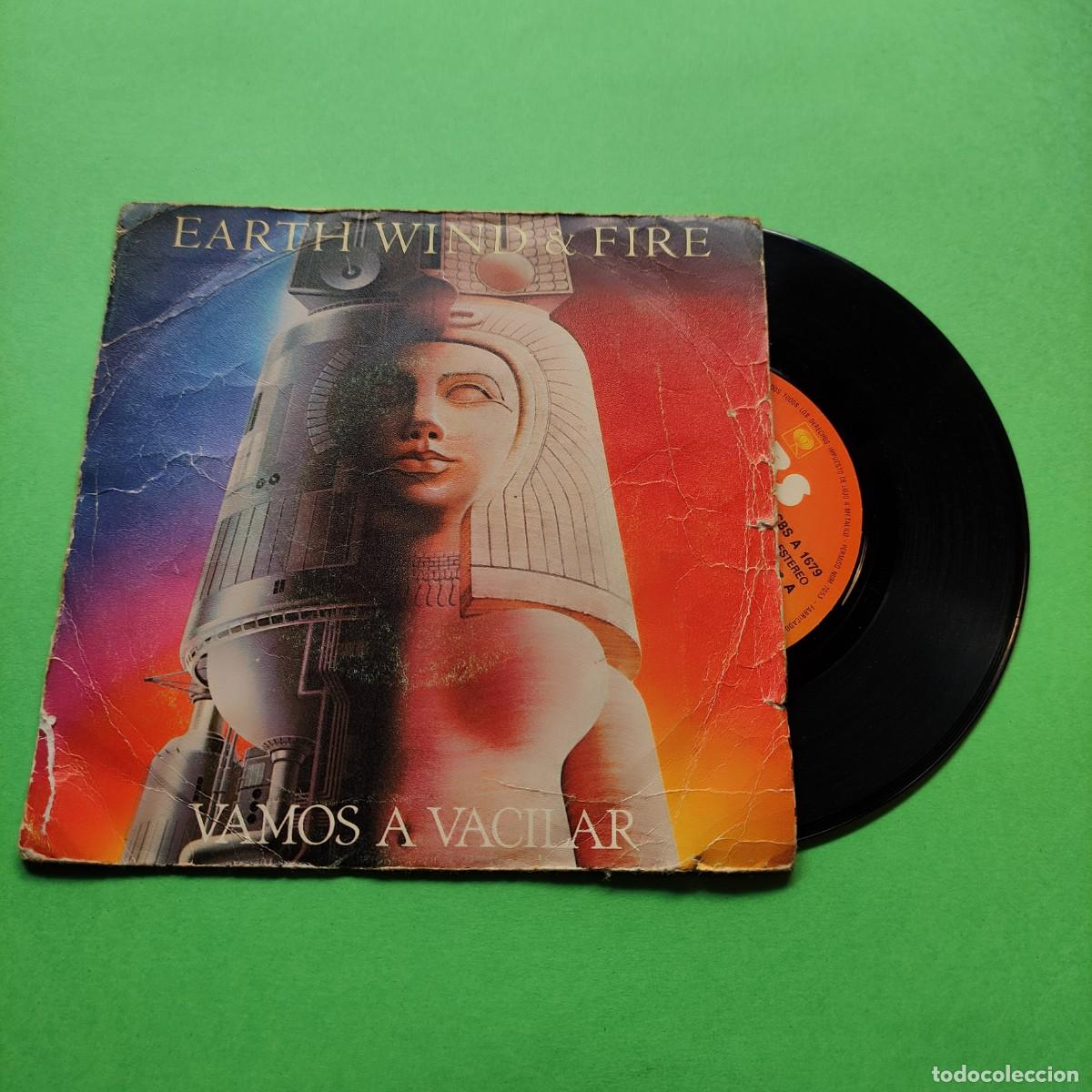 Discos de vinilo: EARTH WIND & FIRE * VAMOS A VACILAR * SINGLE * JUANI - Foto 1
