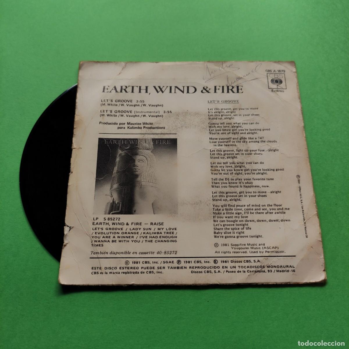 Discos de vinilo: EARTH WIND & FIRE * VAMOS A VACILAR * SINGLE * JUANI - Foto 2