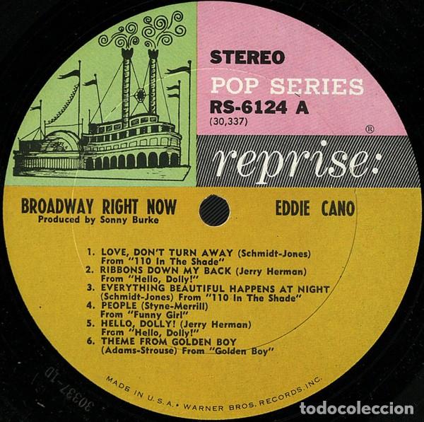 Discos de vinilo: Eddie Cano - Broadway Right Now (LP Vinilo) - Foto 2