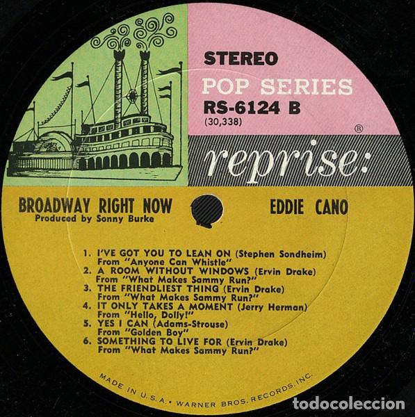 Discos de vinilo: Eddie Cano - Broadway Right Now (LP Vinilo) - Foto 3