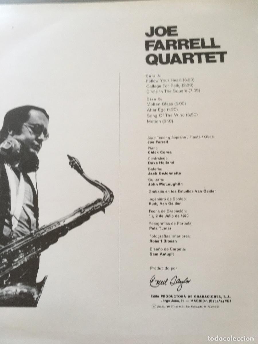 Discos de vinilo: JOE. FARRELL QUARTET - Foto 4