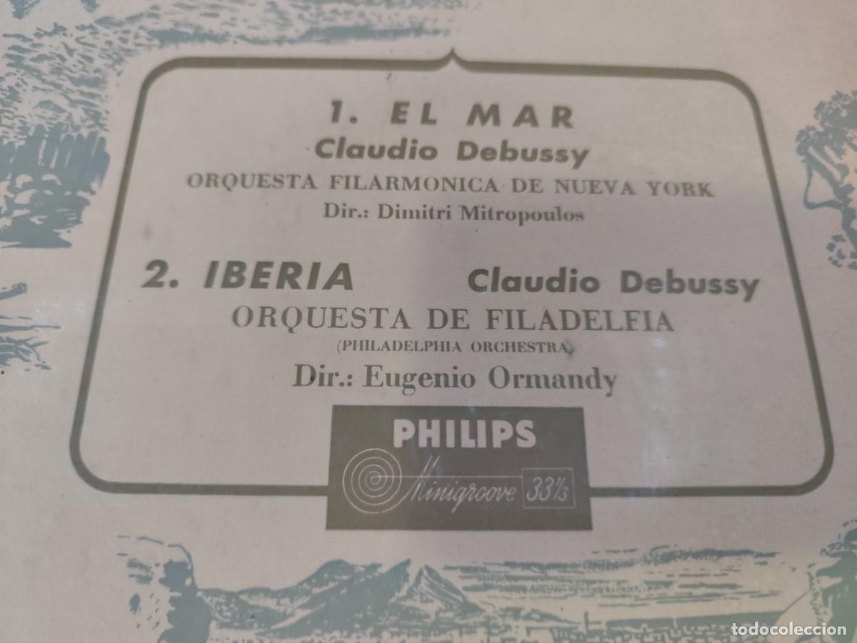 Discos de vinilo: EL MAR / DEBUSSY / DIMITRI MITROPOULOS / R13 / PHILIPS - Foto 2