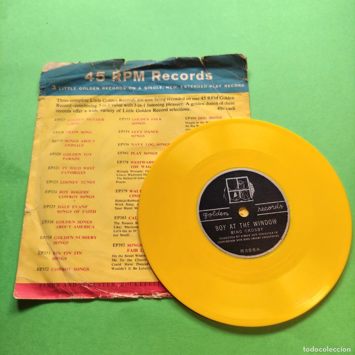 Discos de vinilo: BING CROSBY * BOY AT A WINDOW * SINGLE ** JUANI - Foto 2