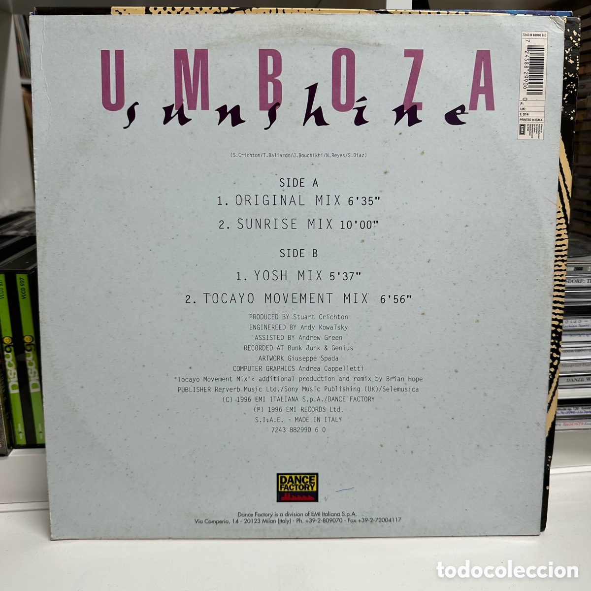 Discos de vinilo: Umboza - Sunshine (12&rdquo;) - Foto 2
