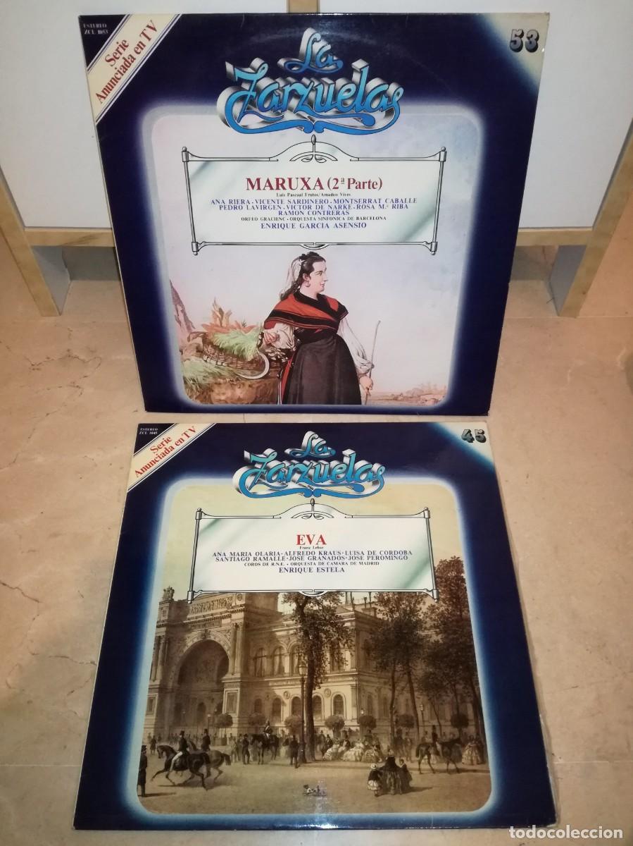 Disques de vinyle: 2 LPs DE LA ZAZUELA-EVA Y MARUXA (2&ordf; PARTE)-N&ordm; 45 Y 53-CON LIBRETOS
