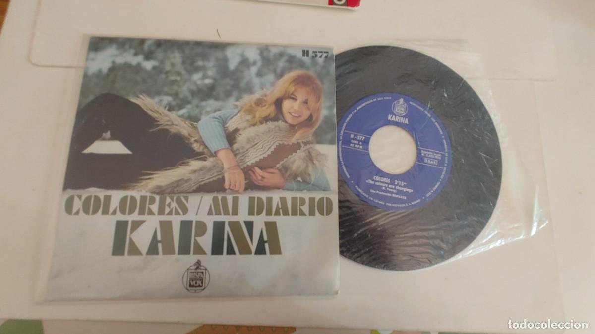 Discos de vinilo: KARINA-SINGLE COLORES-BUEN ESTADO - Foto 1