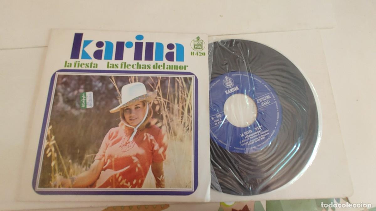 Discos de vinilo: KARINA-SINGLE LA FIESTA-NUEVO - Foto 1