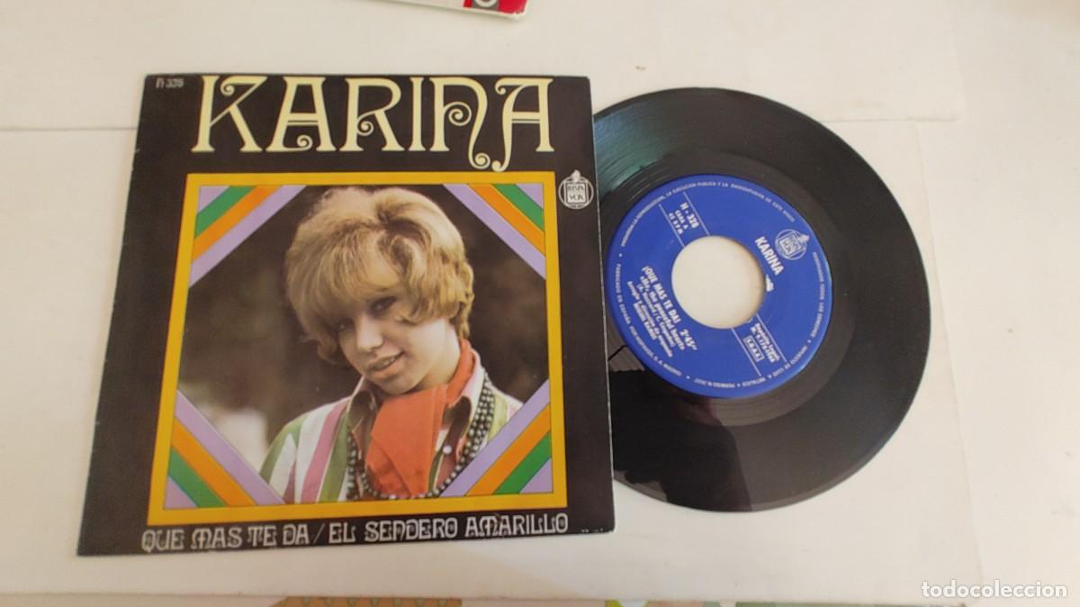 Discos de vinilo: KARINA-SINGLE QUE MAS TE DA - Foto 1
