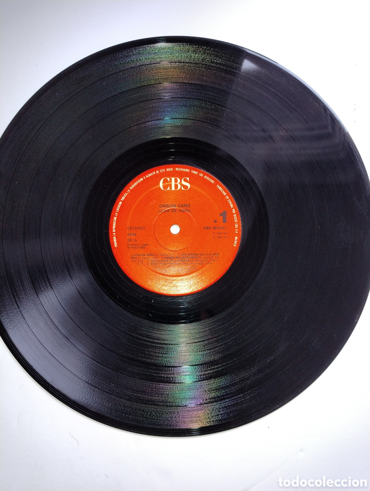 Discos de vinilo: Luna de abril Carlos Cano LP - Foto 3