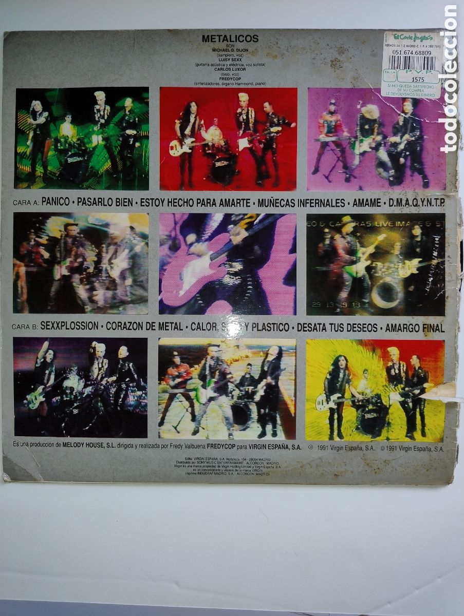 Discos de vinilo: Met&aacute;licos coraz&oacute;n de metal LP - Foto 2