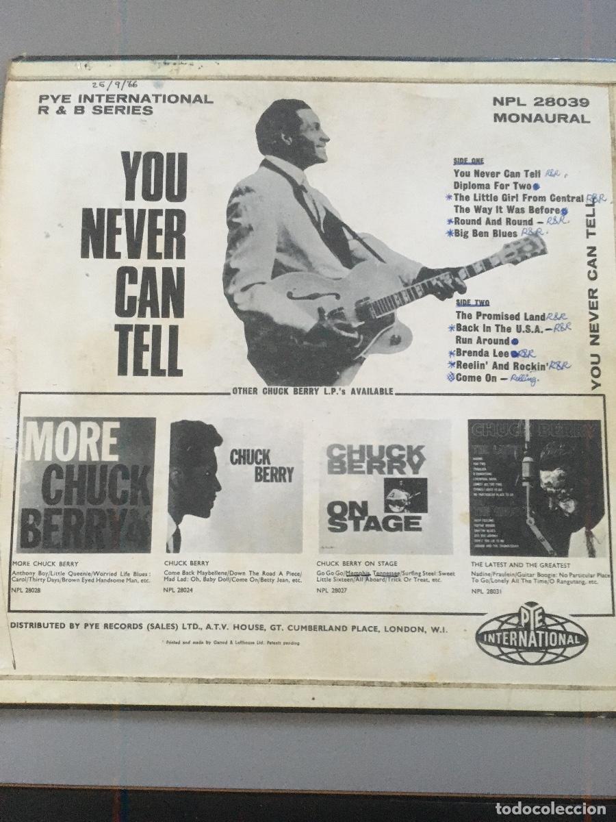 Discos de vinilo: CHUCK. BERRY. -YOU NEVER CAN. TELL - Foto 2
