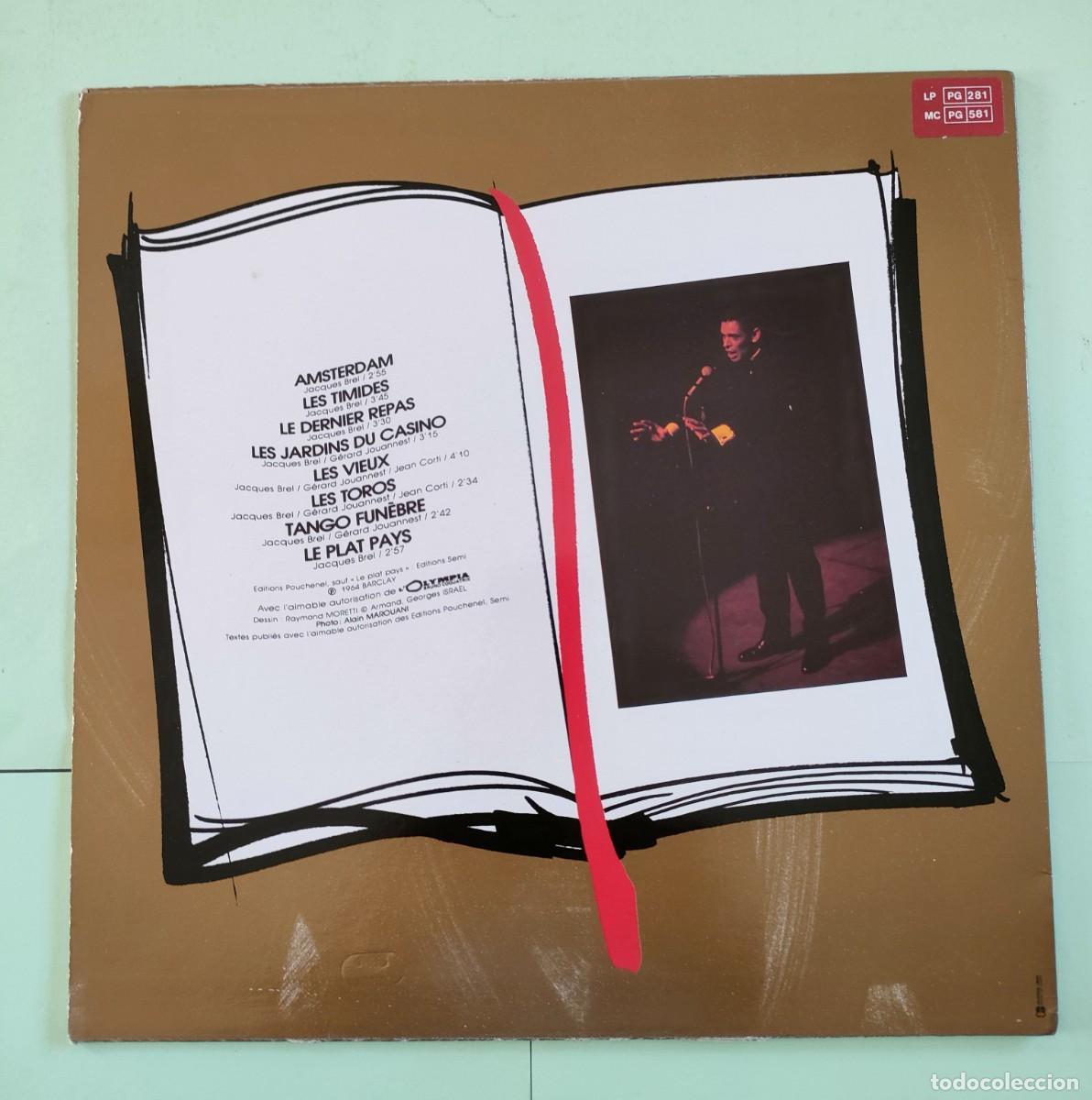 Discos de vinilo: JACQUES BREL. BREL EN PUBLIC A LOLYMPIA. LP - Foto 2