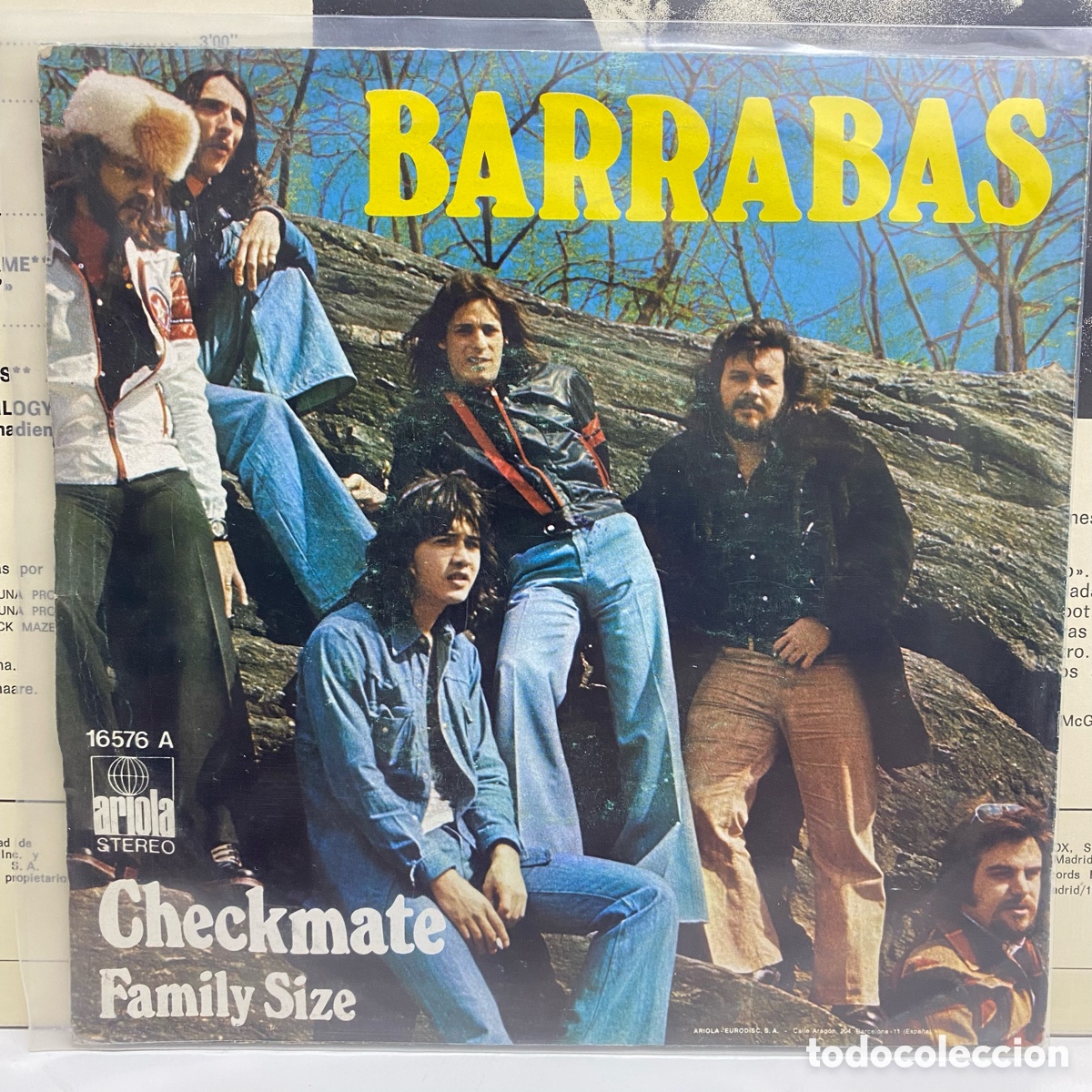 Discos de vinilo: Barrabas - Checkmate (7&rdquo;, Single) - Foto 2