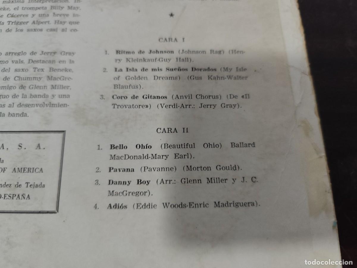 Discos de vinilo: RITMO DE JOHNSON / GLENN MILLER / / DESP 5 / RCA - Foto 5