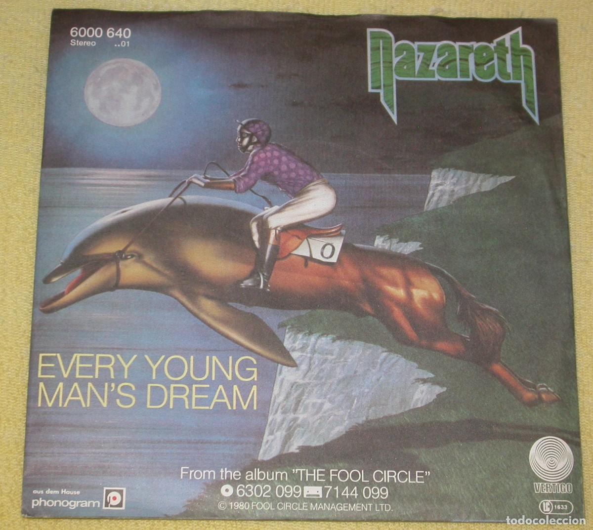Discos de vinilo: Nazareth 45t Every young man's dream VG++ NM