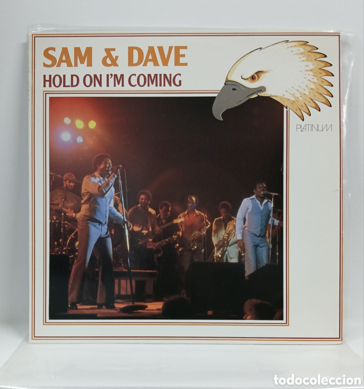 Discos de vinilo: SAM & DAVE &rdquo;HOLD ON COMING &rdquo; LP. COMP. GERMANY. 1985 (VG +) - Foto 1