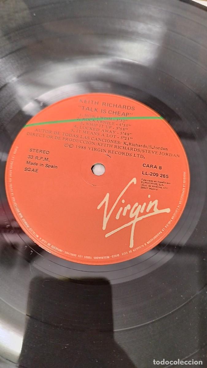 Discos de vinilo: Keith Richards &ndash; Talk Is Cheap. Vinilo Lp - Foto 2