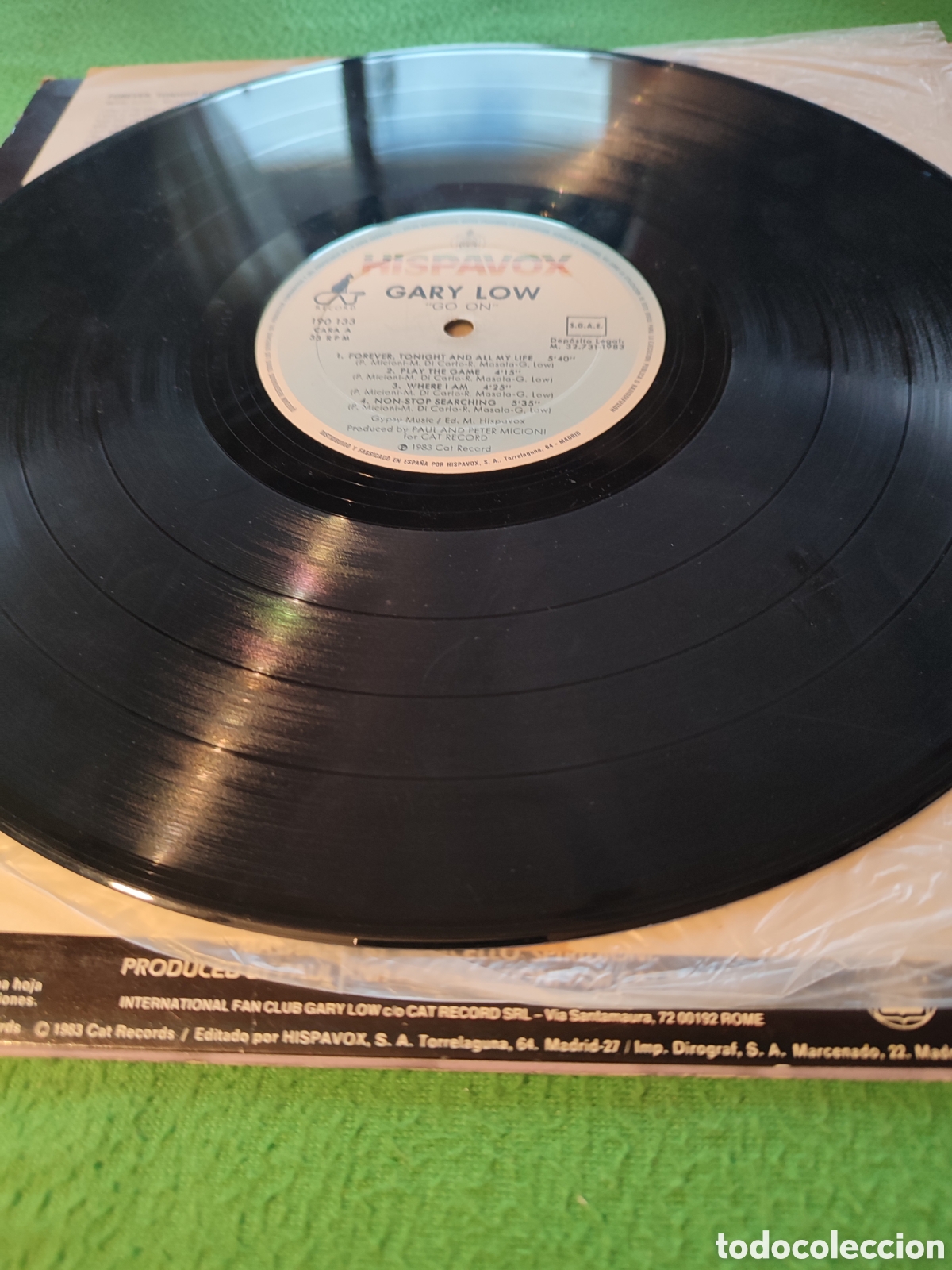 Discos de vinilo: Gary Low - Go on Vinilo Lp 1983 - Foto 3