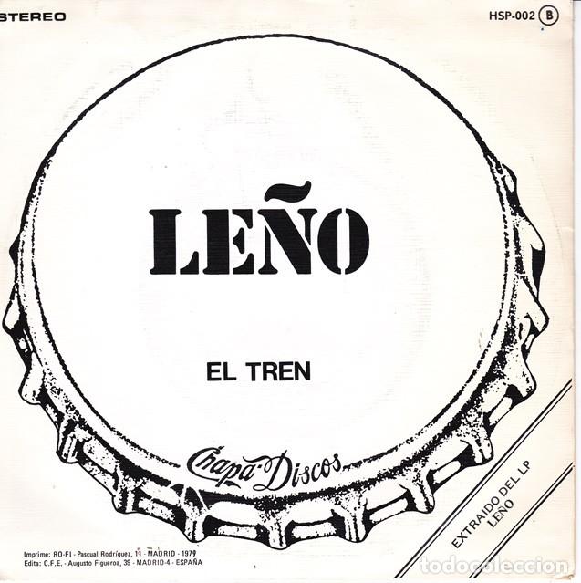 Discos de vinilo: Le&ntilde;o &ndash; El tren (un solo tema) &ndash; CHAPA 002 (PROMO) &ndash; 1979 - Foto 2