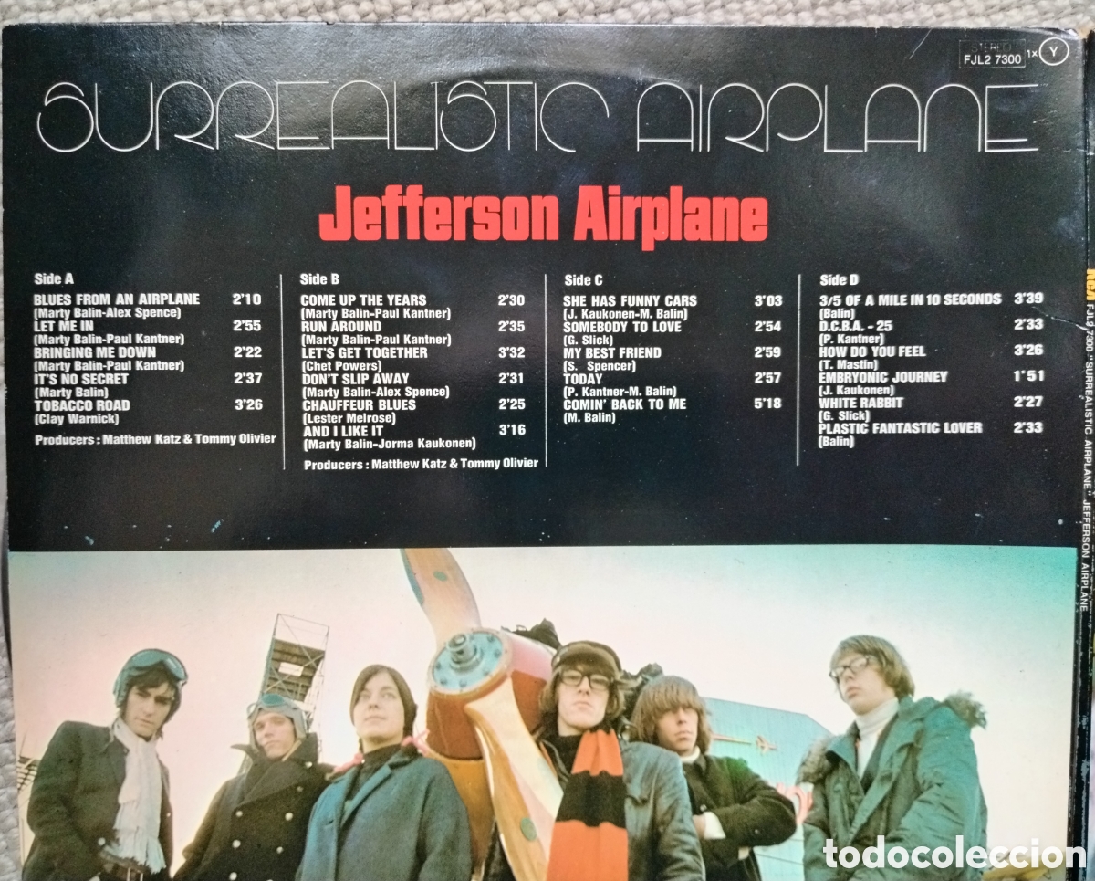 Discos de vinilo: Surrealistic Airplane - Jefferson Airplane - Foto 2