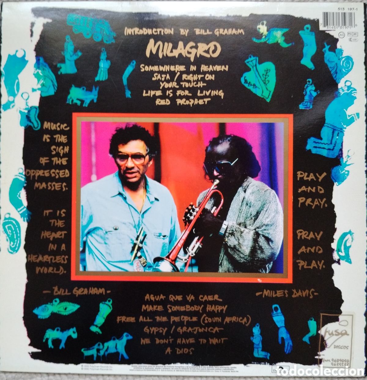 Discos de vinilo: Milagro - Santana Carlos - Foto 2