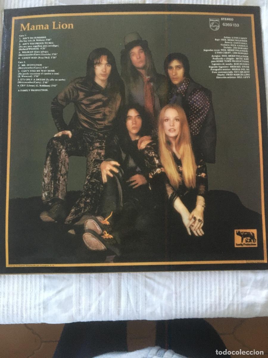 Discos de vinilo: MAMA LION -Estereo a&ntilde;o 1972 - Foto 3