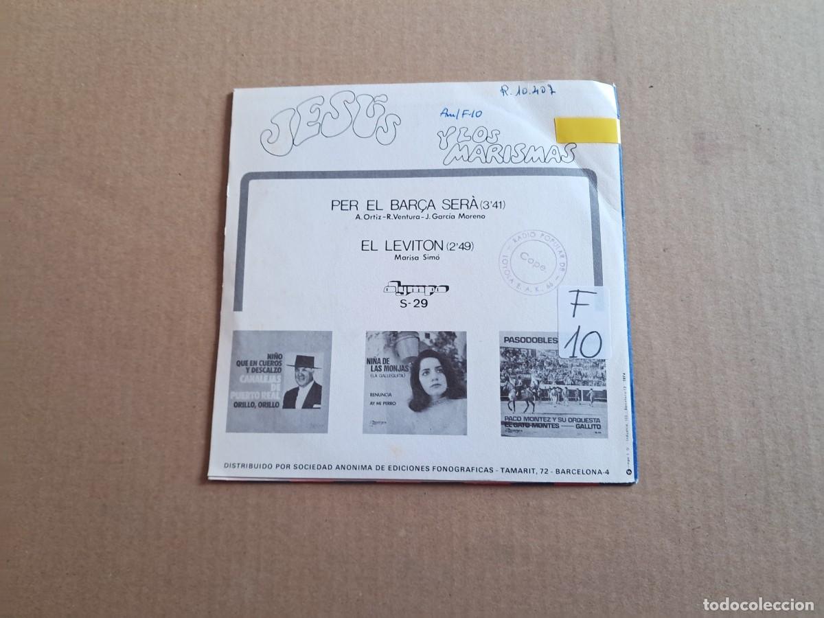 Discos de vinilo: JESUS Y LOS MARISMAS - PER EL BARCA SERA SINGLE 1974 - Foto 3