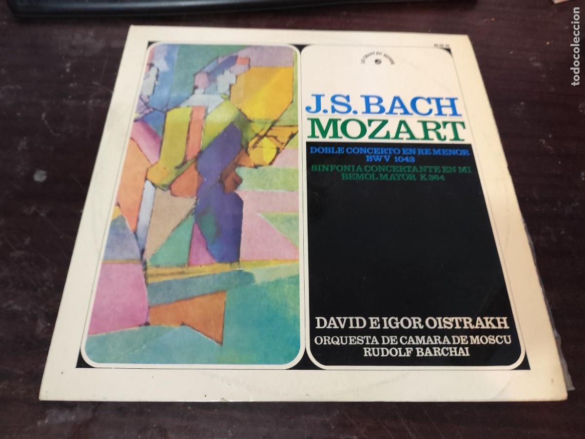 Vinyl-Schallplatten: BACH MOZART ORQUESTA DE CAMARA DE MOSCU / DAVID E IGOR OISTRAKH / RUDOLF BARCHAI / DESP 8 /