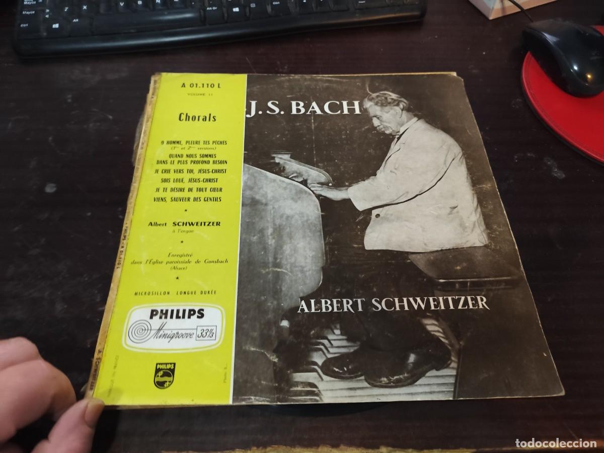 Discos de vinilo: SCHWEITZER / BACH / / DESP 8 / PHILIPS - Foto 1