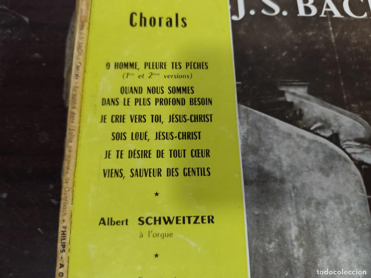 Discos de vinilo: SCHWEITZER / BACH / / DESP 8 / PHILIPS - Foto 3