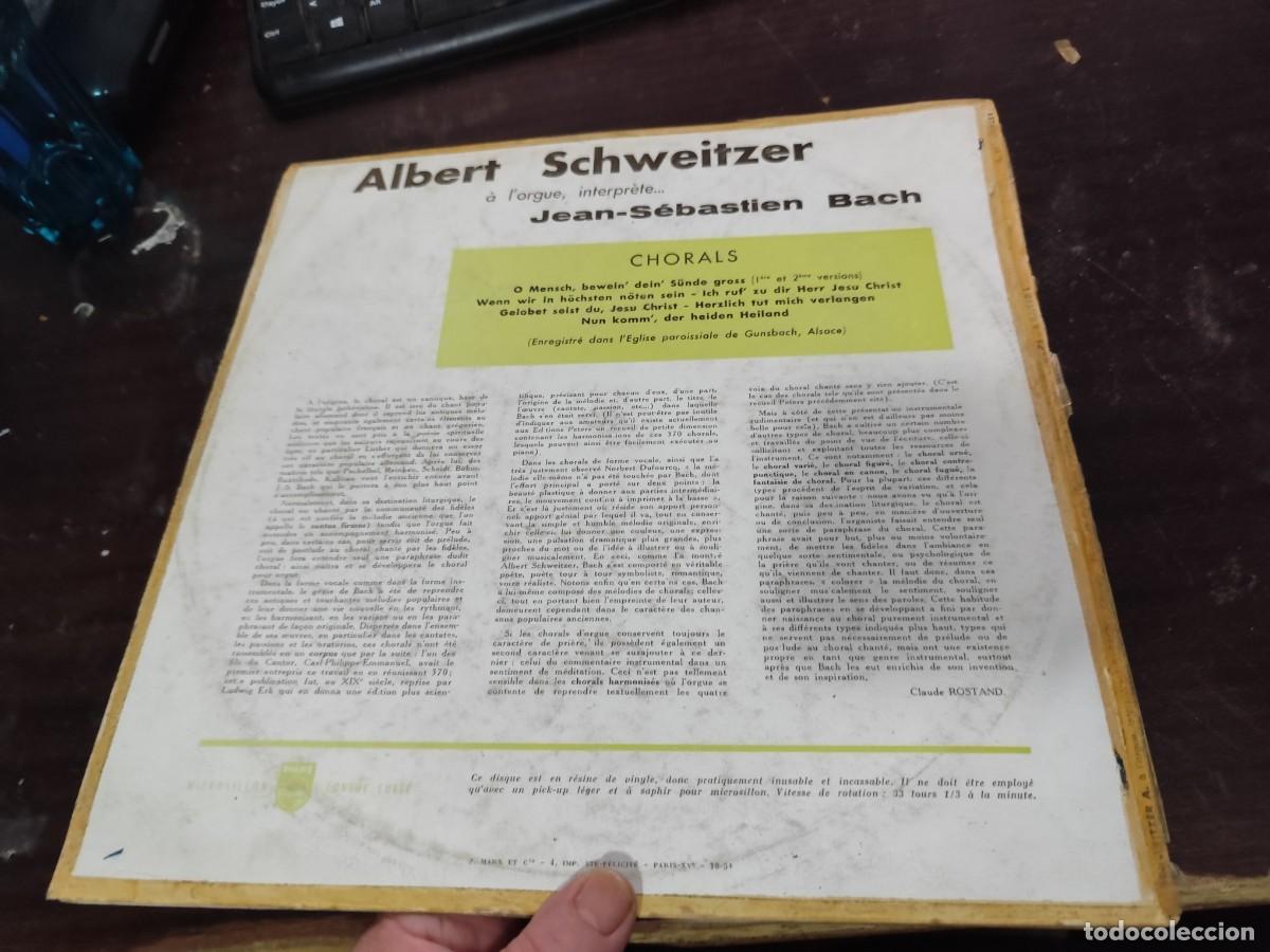 Discos de vinilo: SCHWEITZER / BACH / / DESP 8 / PHILIPS - Foto 5